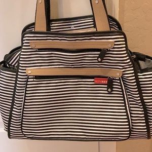 Skip Hop stripped diaper bag